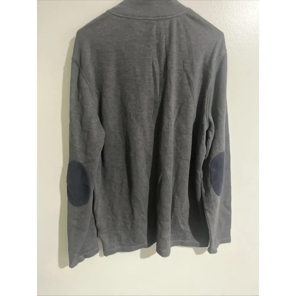 Banana Republic Mens Dark Gray Performance Knit 1/4 Zip Pullover Sweatshirt XL